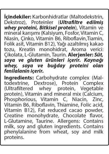 Hardline Progainer Çilek Aromalı 3000 Gr