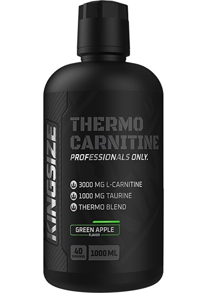 Kingsize Nutrition Thermo Carnitine 1000 Ml Yeşil Elma