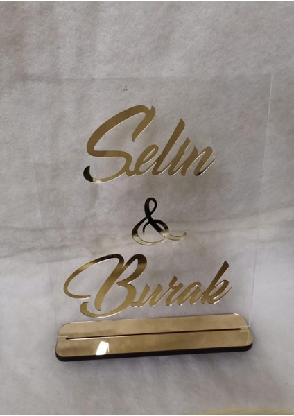 Kişiye Özel Söz & Nişan Pleksi Isimlik 25X20 cm fırsatları