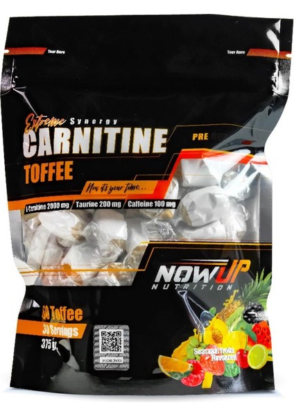 Nowup Nutrıtıon L-Carnitine 60 Toffe / Seasonal Fruits