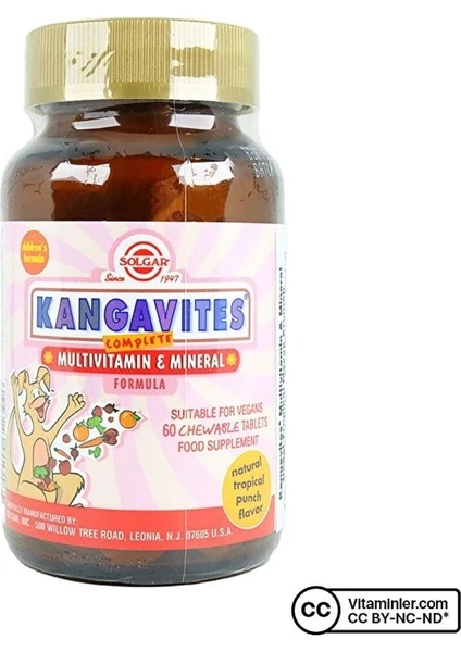 Kangavites Multivitamin And Mineral 60 Tablet