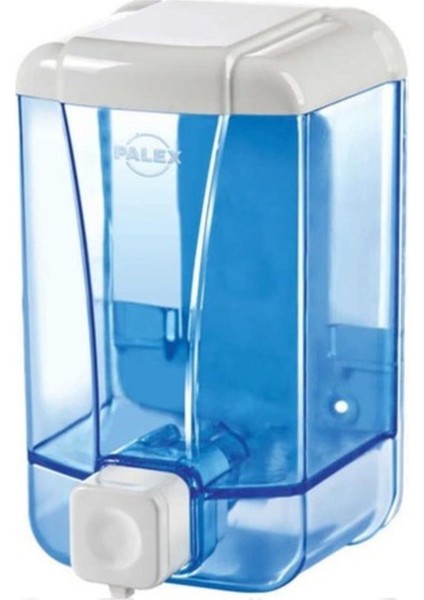 / Sıvı Sabunluk / Sabun Dispenseri / Duvara Monte Şeffaf Mavi