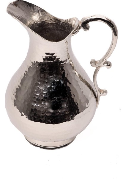 Dmt Gaziantep Bakırdan Dövme Bakırdan 1,5 Lt'lik Sürahi Beyaz