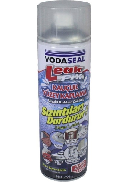 Leak Fix Su Geçirmez Sızdırmaz Sprey 396 gr Beyaz 3 Adet