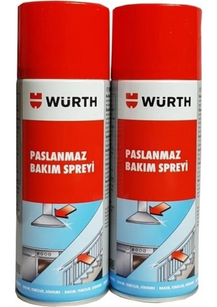 Paslanmaz Bakım Spreyi 2 Li Set