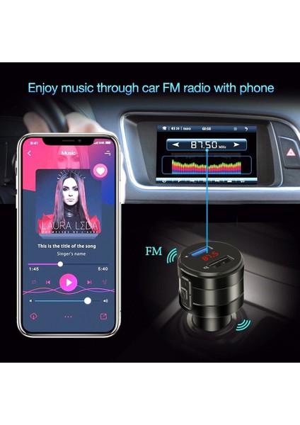 X20 Siyah Araba Bluetooth Hands (Yurt Dışından)