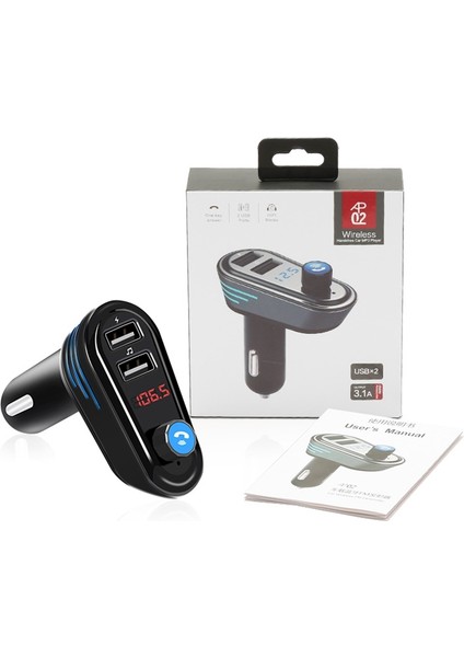 AP02 Araba Bluetooth Fm Verici (Black) (Yurt Dışından) indirimleri