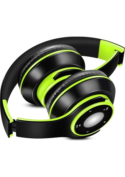 Sg-8 Katlanır Müzik Bluetooth Kulaklık Yeşil (Yurt Dışından)