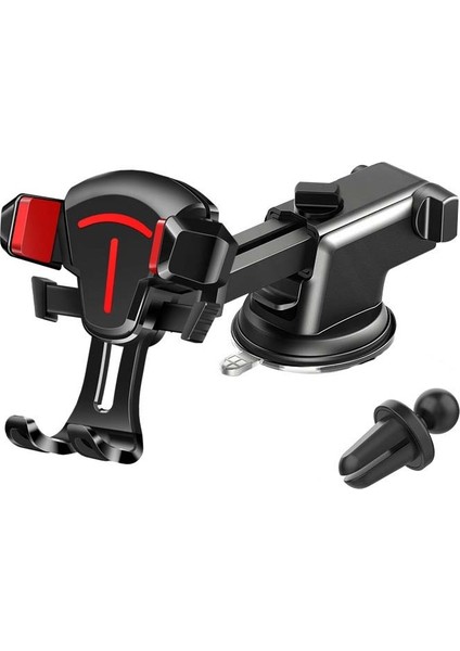 2 Adet Araba Telefon Tutucusu Enstrüman Pan+Hava Outlet Kırmızı (Yurt Dışından) fiyatları