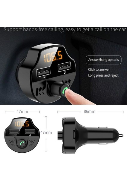 Araba Bluetooth Araç Şarj Cihazı Çakmak (Yurt Dışından)