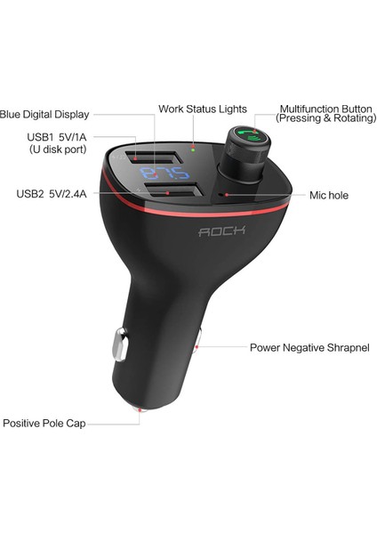 B300 Kablosuz Bluetooth Araç Şarj Cihazı (Yurt Dışından) modelleri