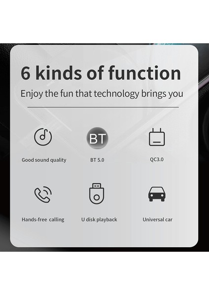 C14 Çok Fonksiyonlu Araba Çift USB Şarj Cihazı (Yurt Dışından)