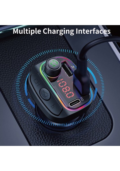 C14 Çok Fonksiyonlu Araba Çift USB Şarj Cihazı (Yurt Dışından)