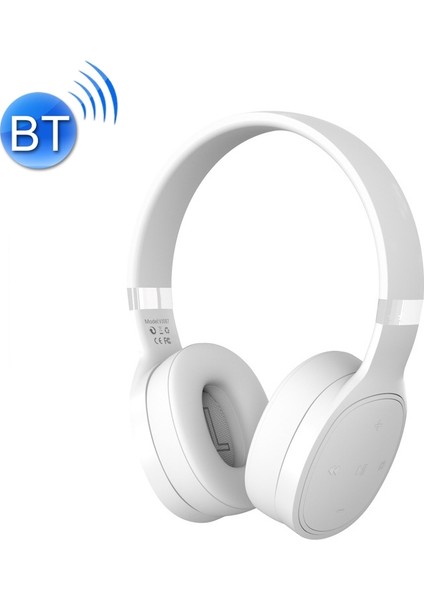 VJ087 Katlanır Wireses Bluetooth Kulaklık Beyaz (Yurt Dışından)