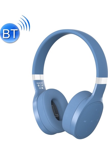 VJ087 Katlanır Wireses Bluetooth Kulaklık Mavisi (Yurt Dışından)