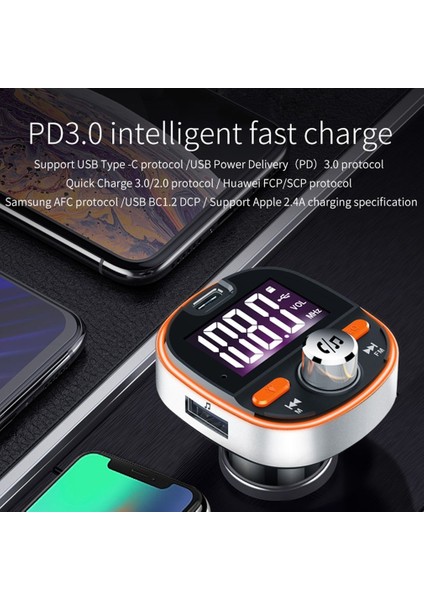 BC53 Kablosuz Araba Mp3 Çalar 5.0 Fm Verici (Yurt Dışından)