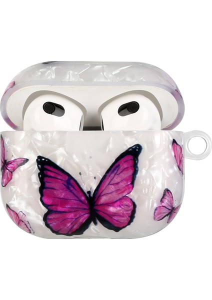 3 Mor Kelebek Için Kanca ile Boyalı Kulaklık Çantası (Yurt Dışından) fiyatları