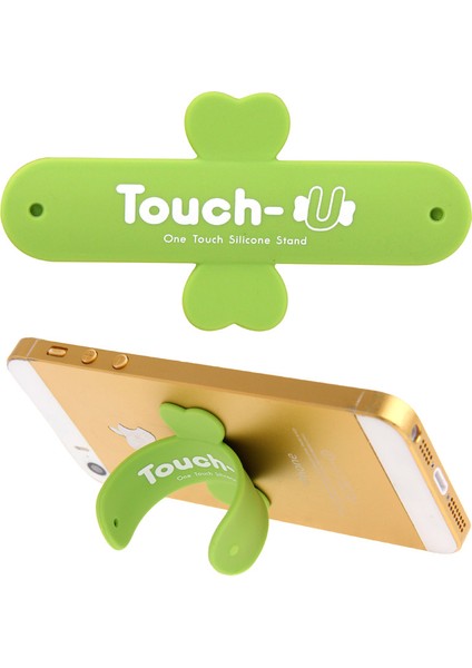 100 Pc Touch-U Silikon Telefon Tutucu Yeşil (Yurt Dışından)