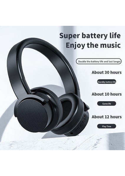 Yue Store A53 Hifi Stereo Bluetooth Oyun Kulaklığı ile Mikrofon Pembesi (Yurt Dışından)