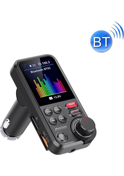 BT93 Araba Mp3 Bluetooth Oynatıcı (Black) (Yurt Dışından)