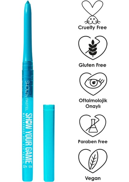 Show Your Game Waterproof Gel Eye Pencil - Jel Göz Kalemi 412