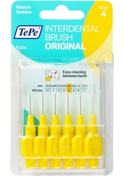 Arayüz Fırçası Blıster 6 Lı Sarı 0,7 mm