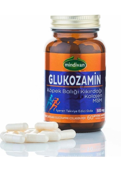 Glukozamin Köpek Balığı Kalojen Msm 60 Kapsül 500 Mg
