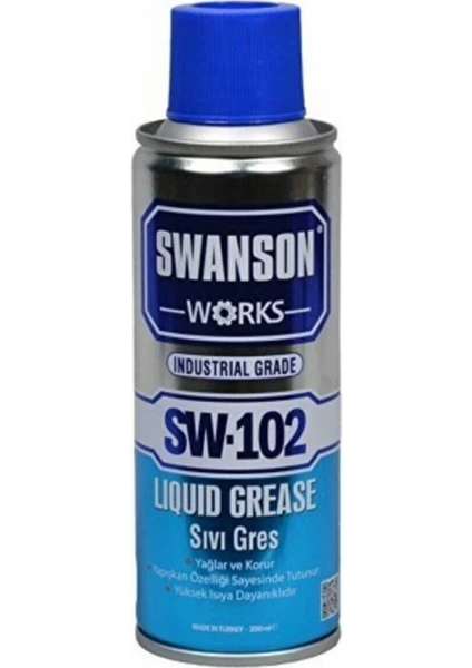 Swanson Works Sıvı Gres Yağı Rulman Dişli Yağlama Zincir Yağlayıcı Sprey 400 ml