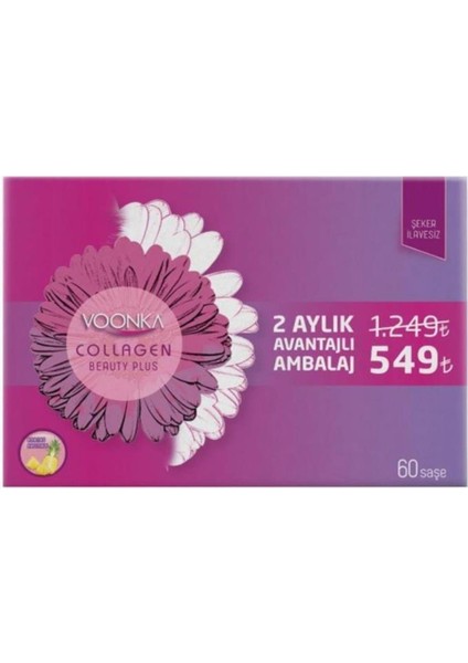 Collagen Beauty Plus Ananas Aromalı 60 Saşe