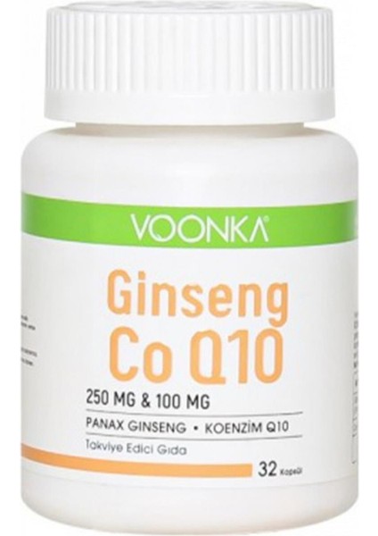 Ginseng Co Q10 Koenzim 32 Kapsül