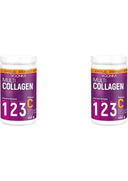 Multi Collagen Powder 450 Gr 2 Kutu