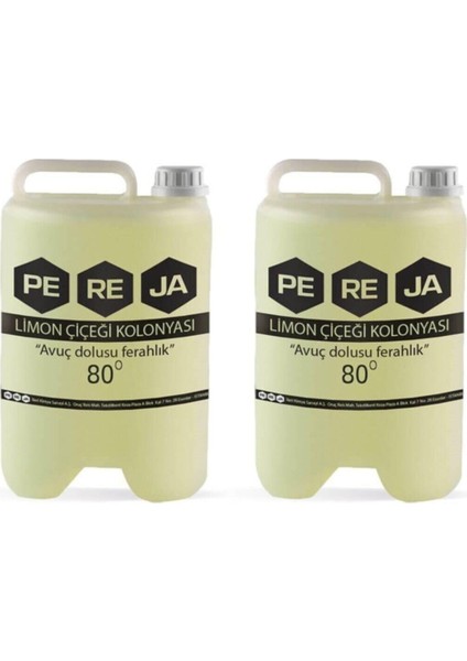 Limon Çiçeği Kolonyası 5 L Plastik Ambalaj 2'li Set