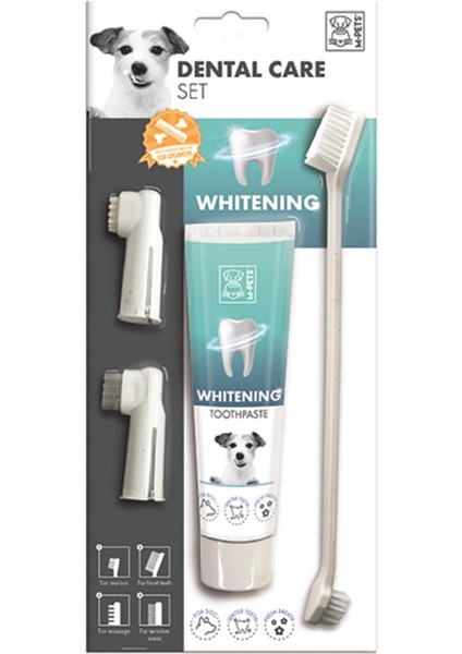 Köpekler Için Beyazlatıcı Diş Macunu+Fırça Seti