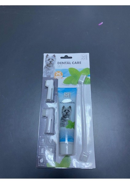 Köpekler Için Naneli Diş Macunu+Fırça Seti