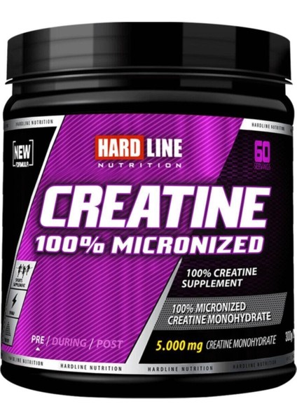 Hardline Creatine 100 Micronized 300 Gr