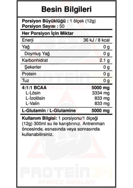 Bcaa+Glutamine 600 Gr Karpuz fiyatları