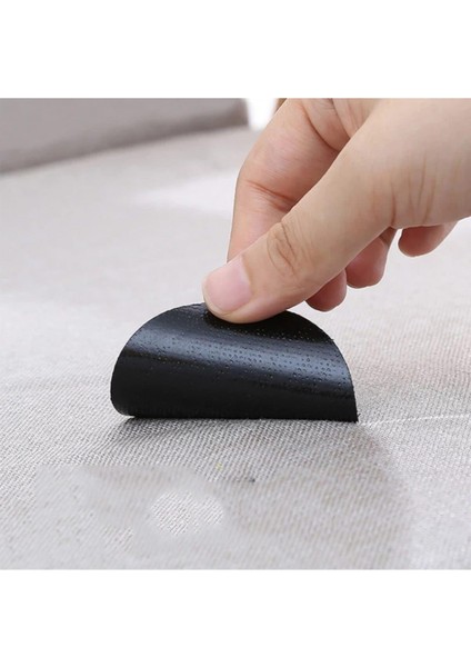 Halı Altı Kaydırmaz Cırt Bant 6 cm Çap (4 Adet-Çift ) Siyah fırsatları