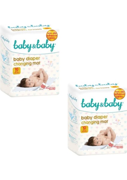 Baby & Baby Kaydırmaz Bantlı Bebek Bakım Örtüsü 10 Lu 2 Paket 20 Kullanım fiyatları