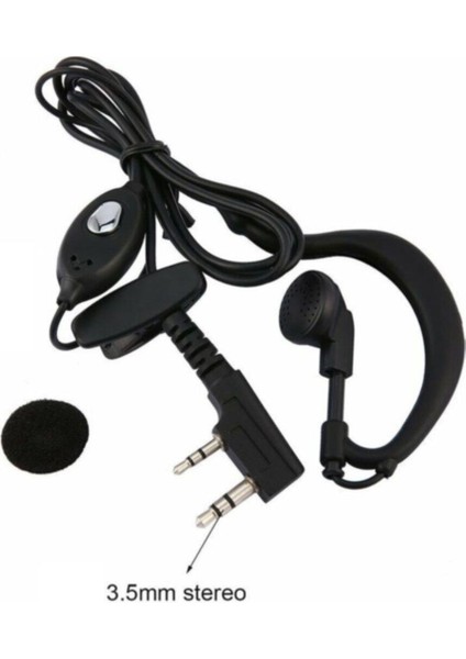 Wln Mars Teknoben Teckom Pmr A+ Telsiz Kulaklık 2pin 3.5mm*2.5mm