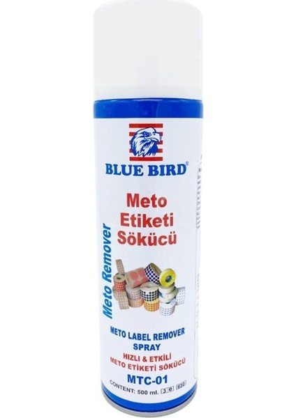 Blue Bırd Meto Etiketi Sökücü Sprey 500ML / BLUE-021 (Mtc-01)