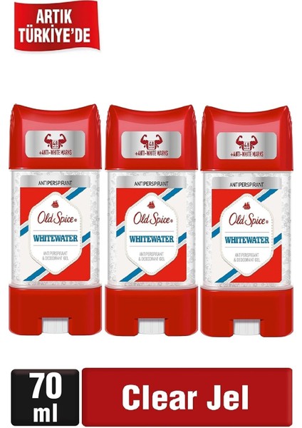 Erkek Deodorant Whitewater Stick Jel 70 Ml X 3 Adet