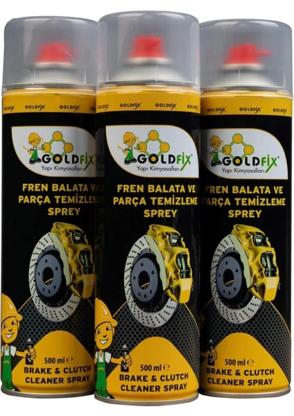 Fren Balata ve Parça Temizleme Sprey 500 ml (350GR) x 3 Adet