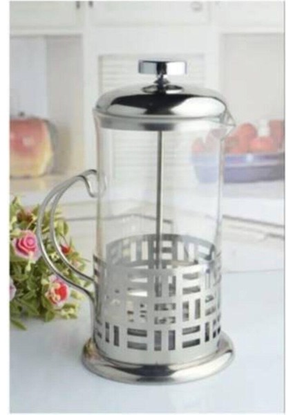 600 ml French Press Bitki Çayı Filtre Kahve Demliği