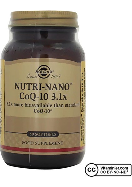 Nutri-Nano Coq-10 3.1x 50 Kapsül fiyatları