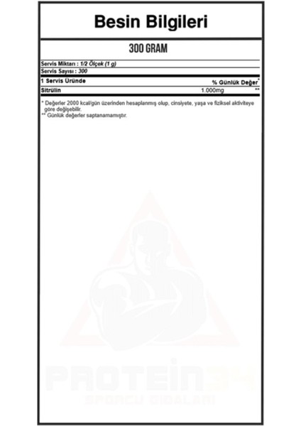 Hardline Citrulline 300 Gr fiyatları