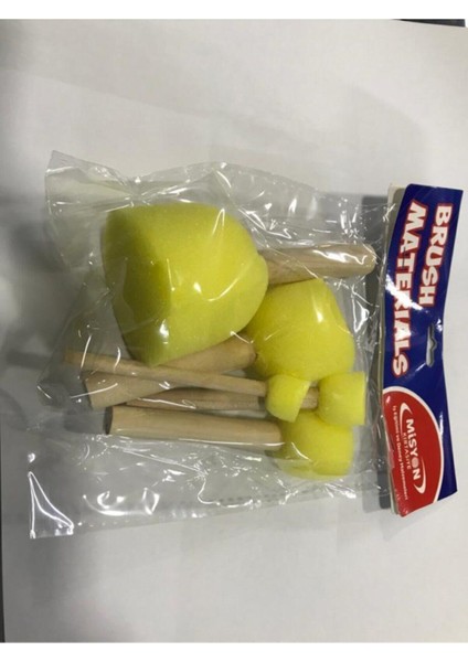 Sünger Tampon Fırça Seti 5'li (Ponpon Fırça) Tampon Fırça Seti 5'li (Ponpon