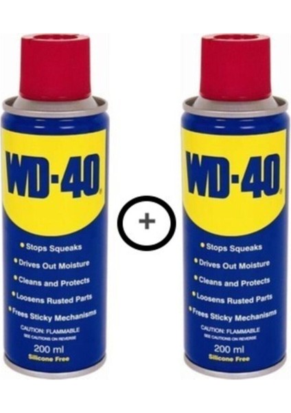 2 Adet Çok Amaçlı Yağlama ve Pas Sökücü Sprey Pipetli Wd 40 200 ml WD-40 2