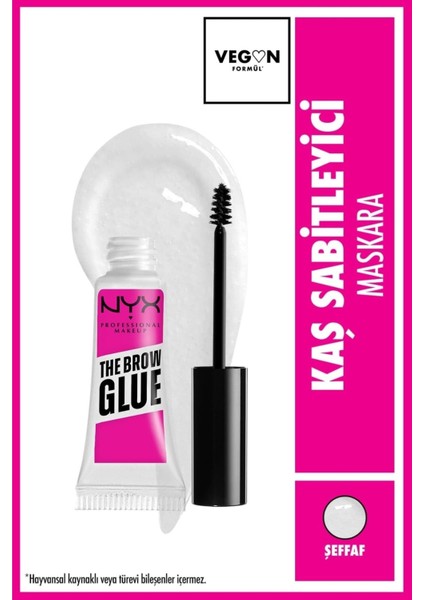 Nyx The Brow Glue Instant Brow Styler - Şeffaf Kaş Sabitleyici Maskara