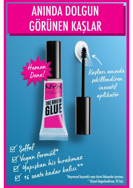 Nyx The Brow Glue Instant Brow Styler - Şeffaf Kaş Sabitleyici Maskara