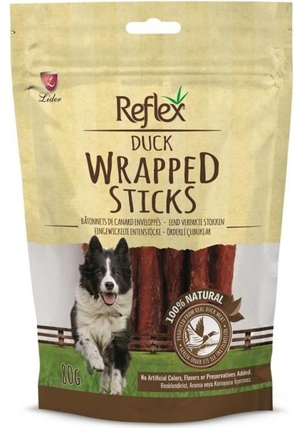 Duck Wrapped Sticks Ördek Çubukları Köpek Ödülü 80 gr